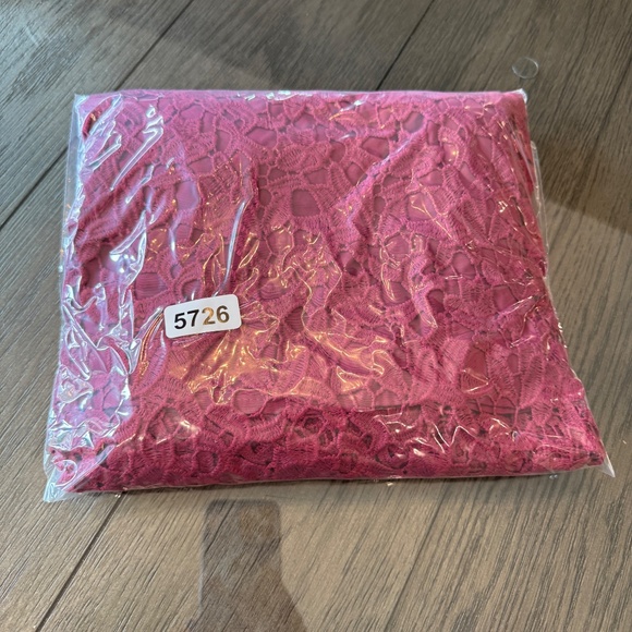 ASTR The Label Lace Sheer Midi Dress In Red Tannin 45726 - Picture 12 of 12